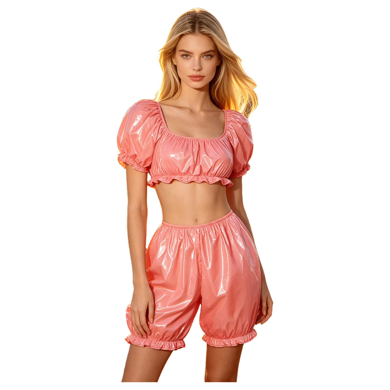 Diapering - Women Nursing Homewear Sets Waterproof Vinyl