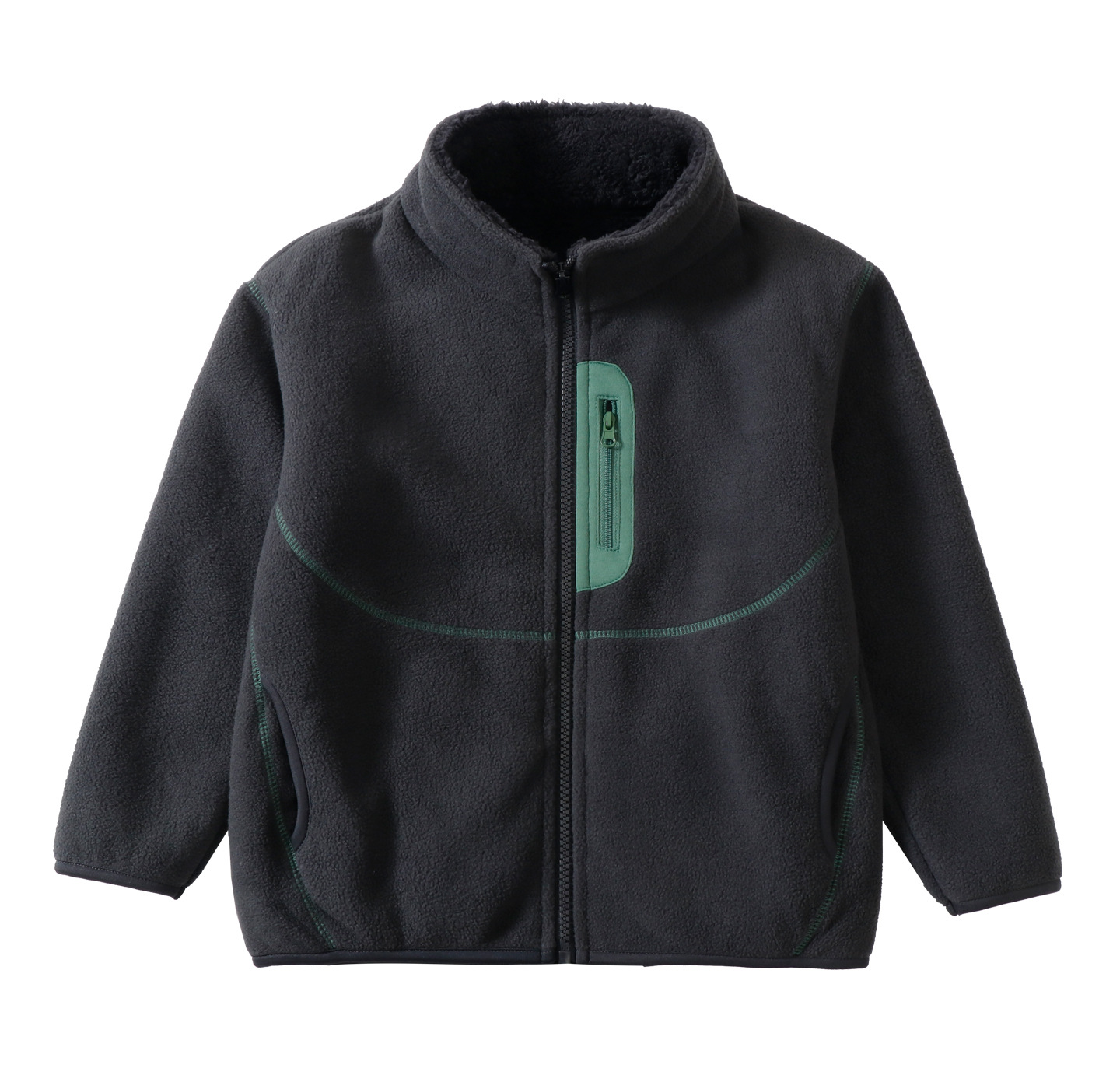Boys Girls Kids Double Sided F - đánh giá và giá Toddler Boy Winter Fleece Jacket