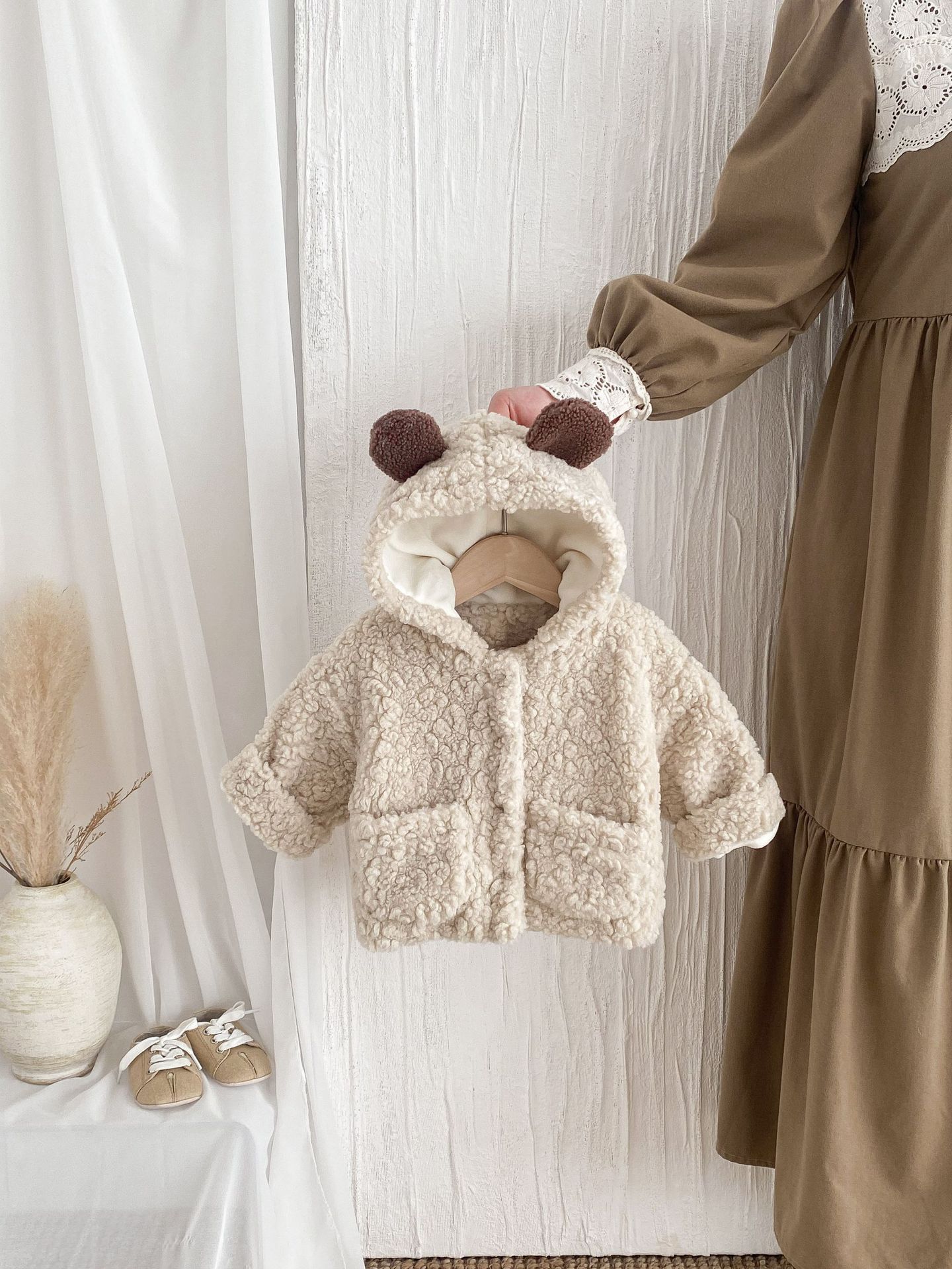 Infant Boy Girl Cute Bear Ears - đánh giá và giá Toddler Boy Winter Fleece Jacket